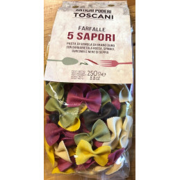 MAKARON ANTICHI PODERI TOSCANI FARFALLE 5 SAPORI 250G.