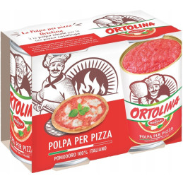 ORTOLINA POLPA PER PIZZA 2X400G.
