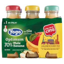 YOGA OPTIMUM 70% MELA BANANA 6X125ML.