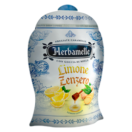 CUKIERKI HERBAMELLE LIMONE ZENZERO 75G.