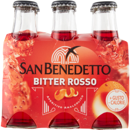 San Benedetto Bitter Rosso - bezalkoholowy aperitif (6 x 100 ml)