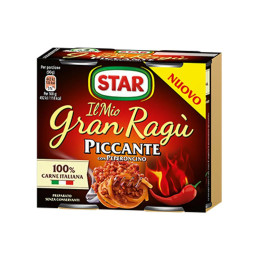 Włoskie Ragu z mięsem pikantne STAR 2 x 180g